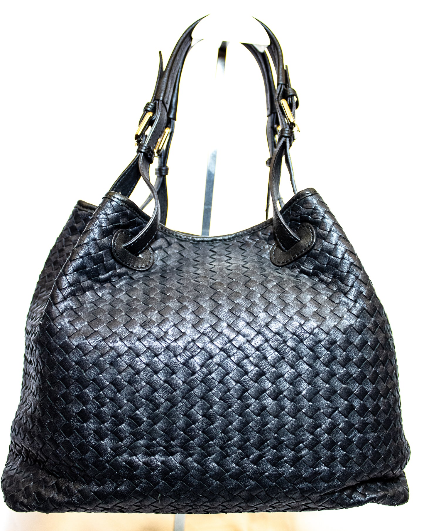 Hand woven leather Hobo bag - (Mod. 6743)