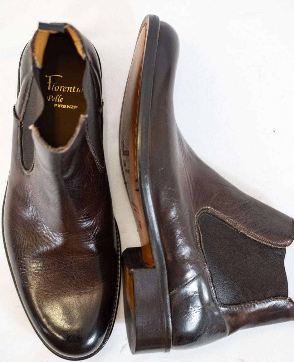 Classic Chelsea Style Leather Boots - (Mod. 6777)