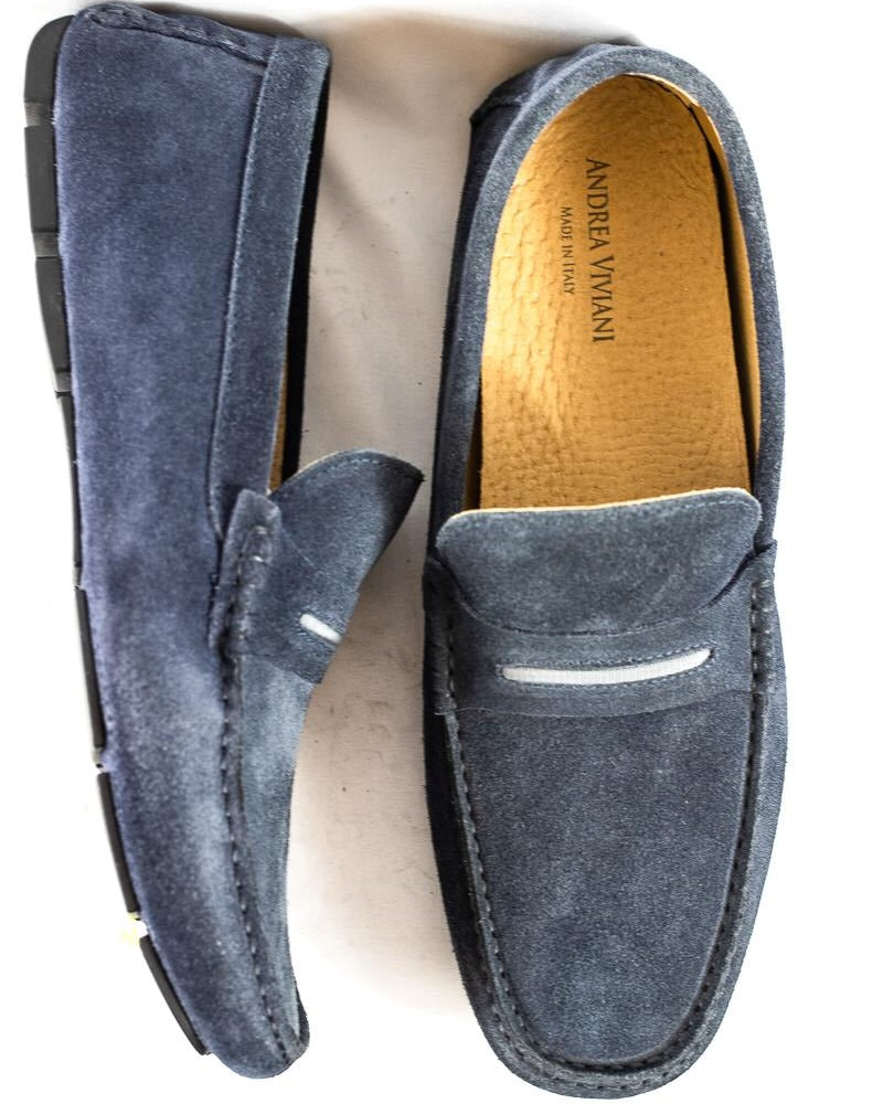 ''Slipper'' Loafers in Suede - (Mod. 7141)