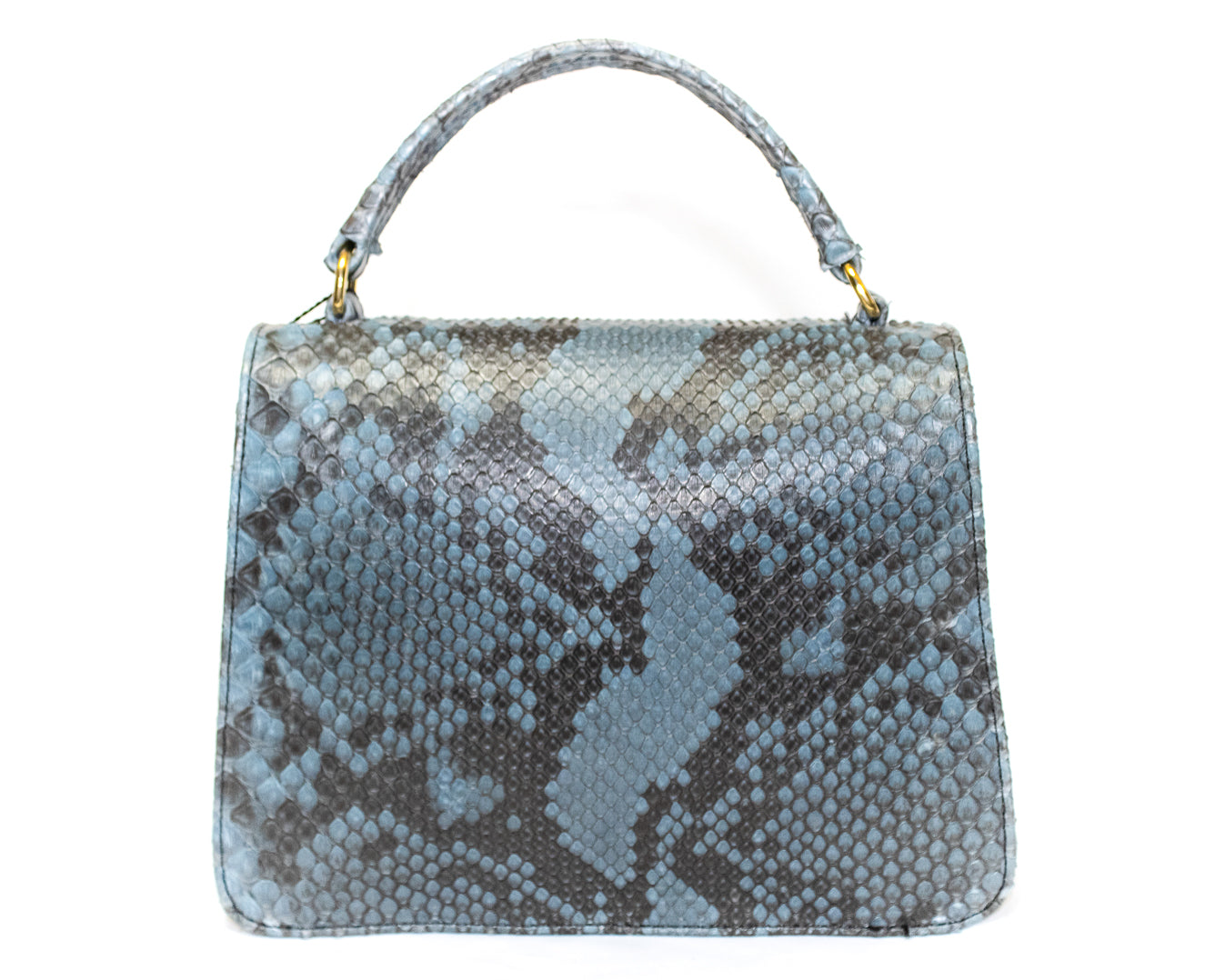 Python crossbody saddle bag