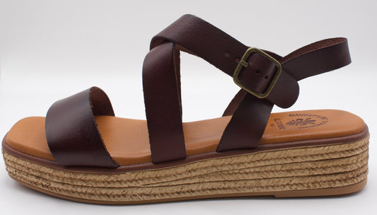 Womans' Leather Sandal - ART. MOD WEDGE - PI3649