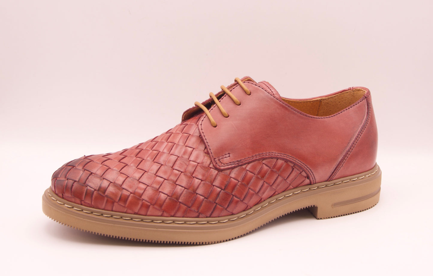 Mens' Leather Shoe - ART. 1514/50 - OXFORD ROSSO SIENA