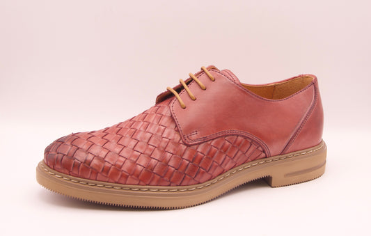Mens' Leather Shoe - ART. 1514/50 - OXFORD ROSSO SIENA