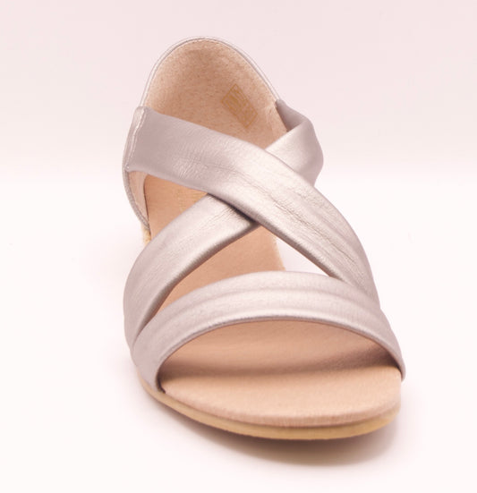 Metallic sandal