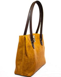 Two-tone middle size handbag - (Mod. 7298)