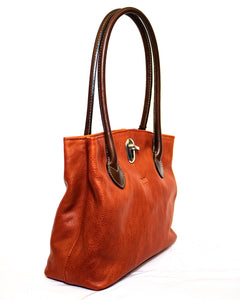 Two-tone middle size handbag - (Mod. 7298)