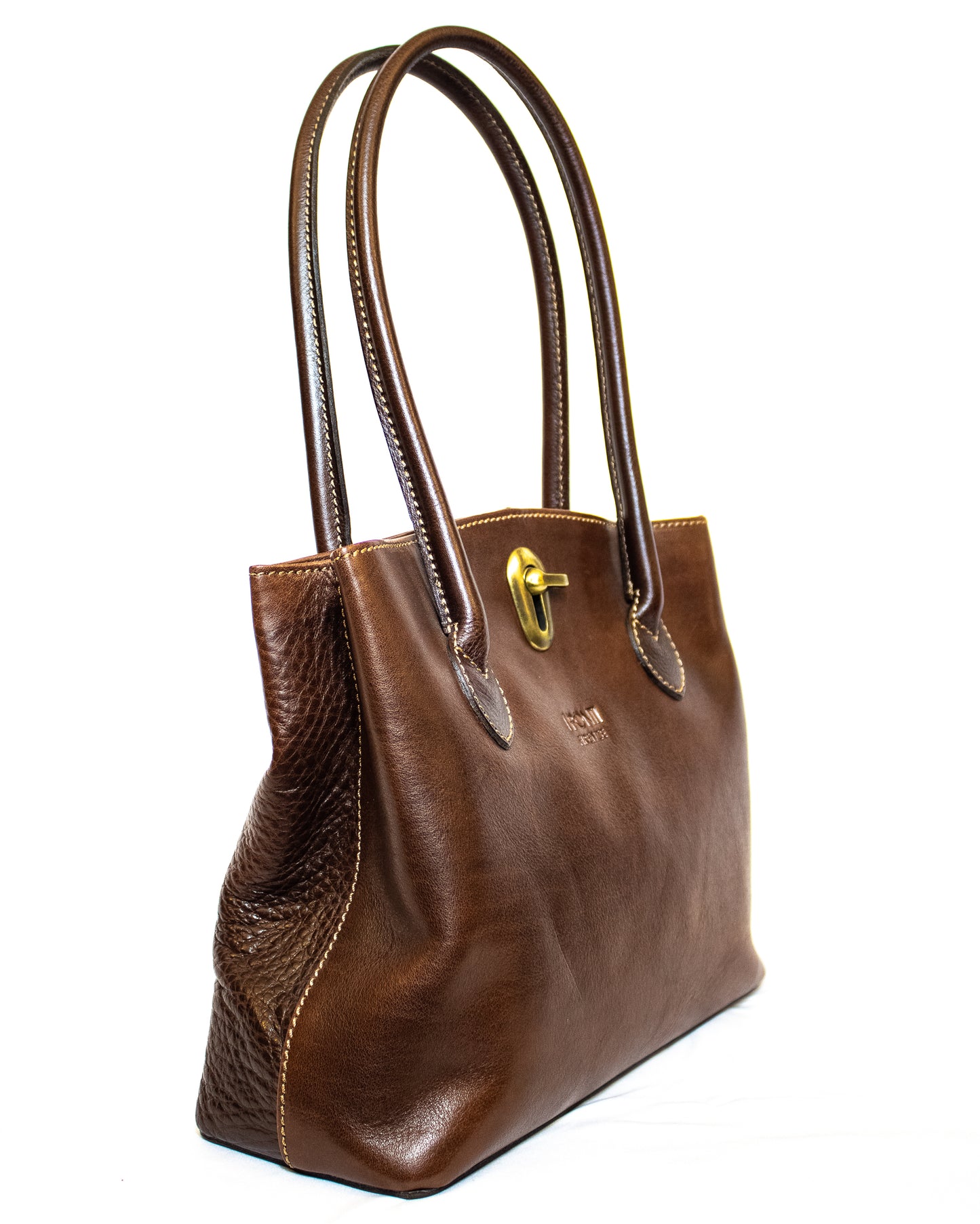 Two-tone middle size handbag - (Mod. 7298)