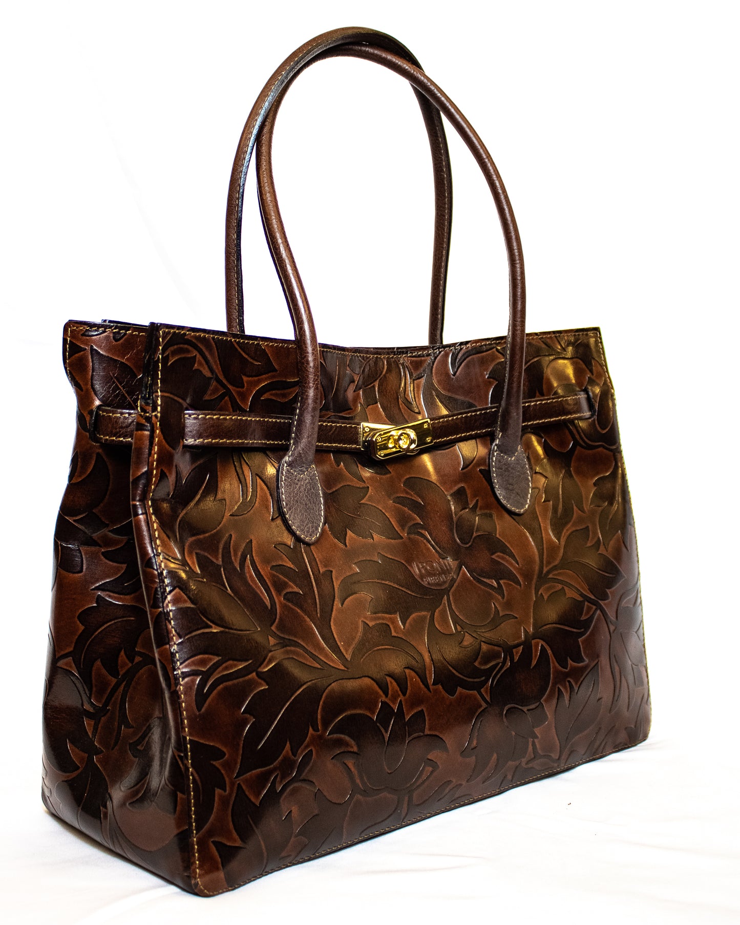 Flower imprint large shoulder bag - (Mod. 7324)