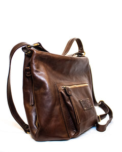 Convertible Hand Tanned Backpack - (Mod. 1137)