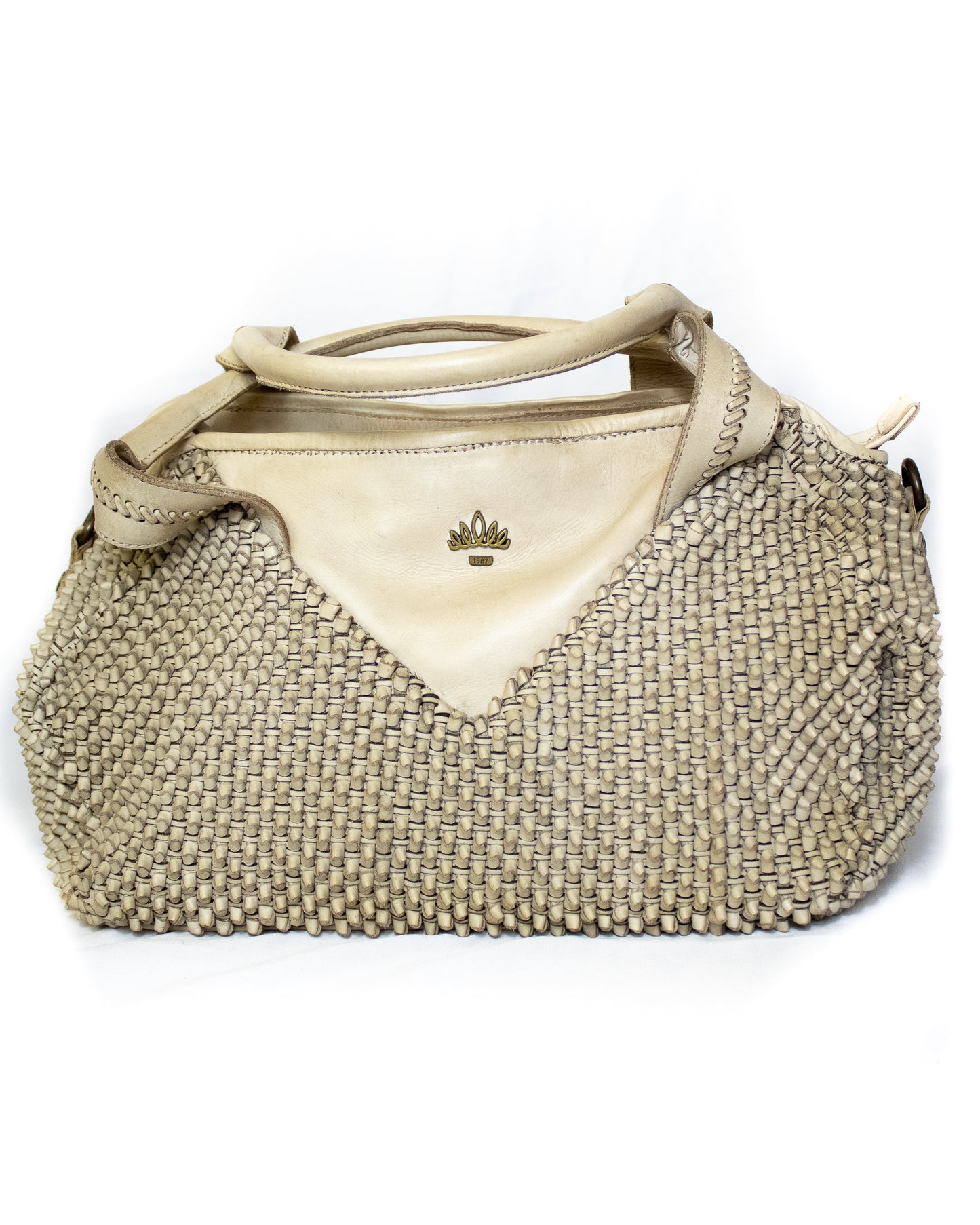 Interwoven Leather Shoulder Bag - (Mod. 6733)