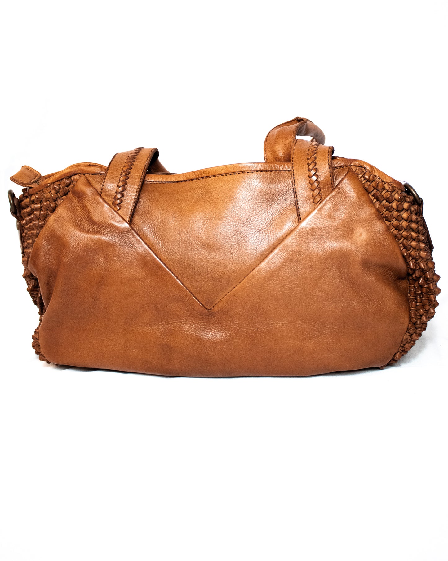 Interwoven Leather Shoulder Bag - (Mod. 6733)