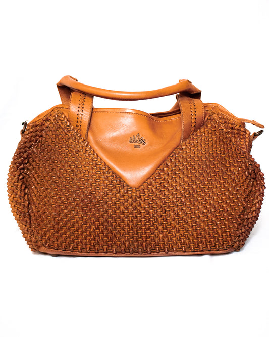 Interwoven Leather Shoulder Bag - (Mod. 6733)