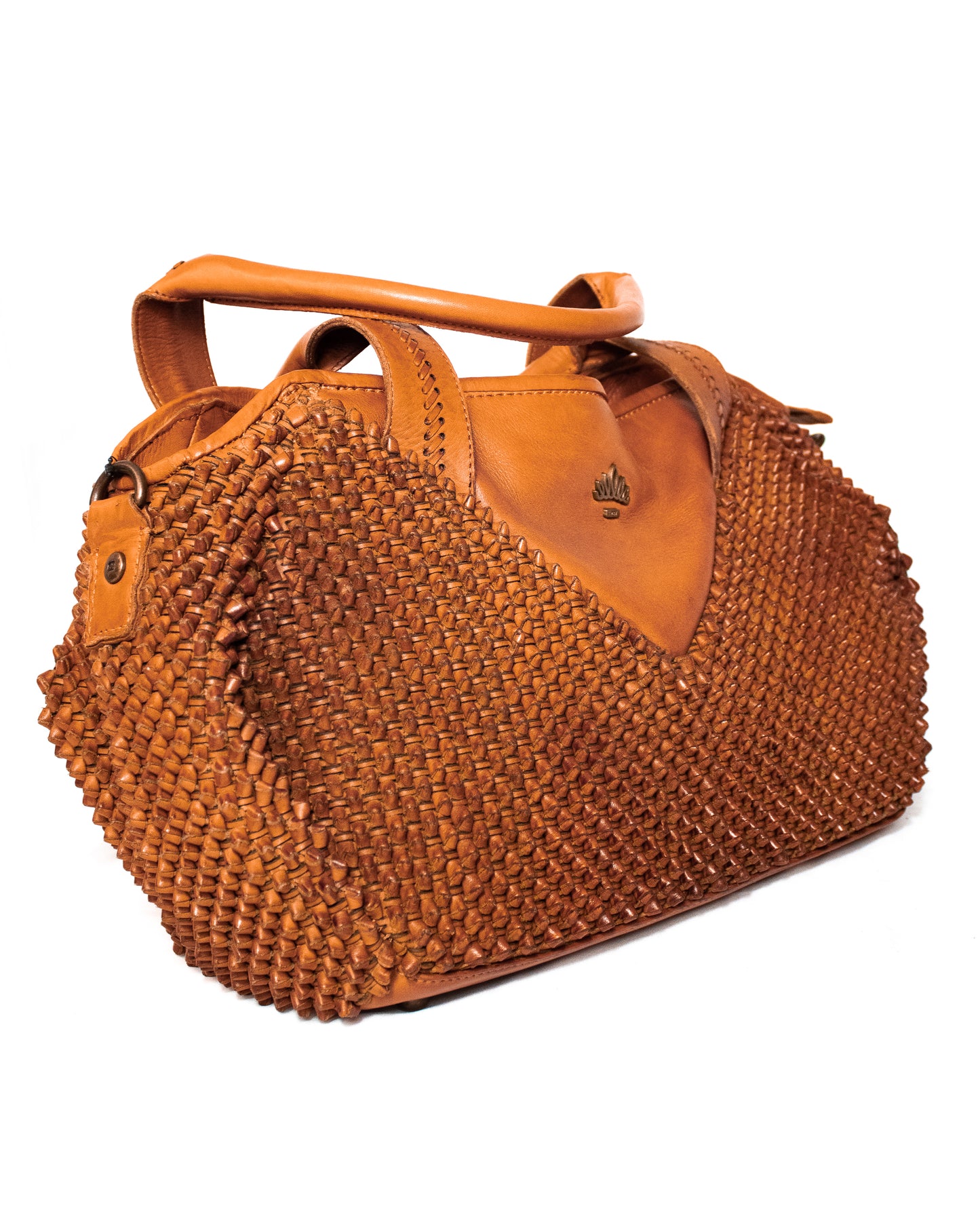 Interwoven Leather Shoulder Bag - (Mod. 6733)