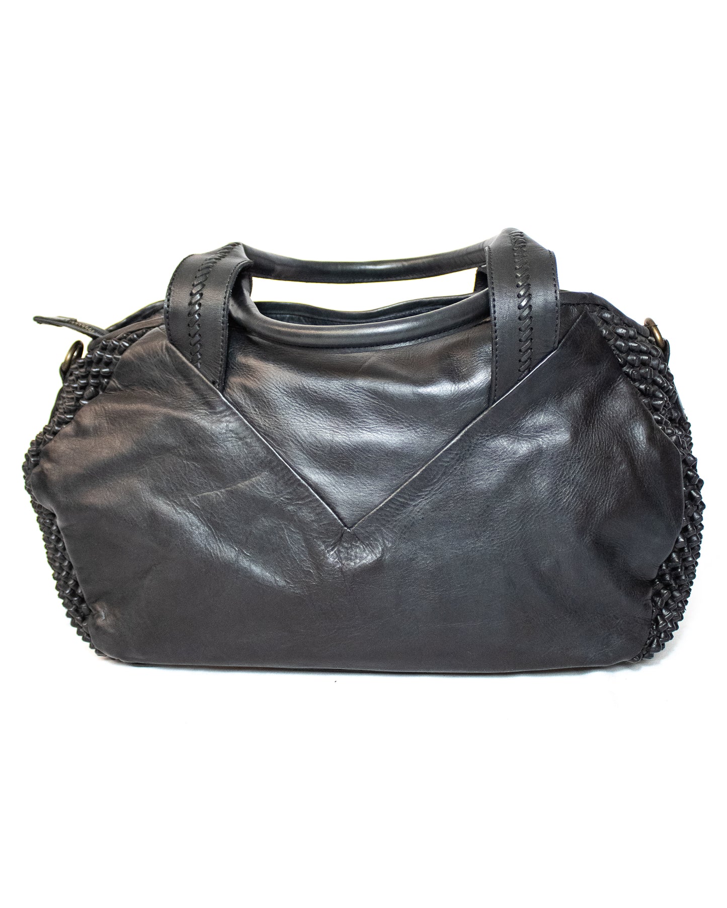 Interwoven Leather Shoulder Bag - (Mod. 6733)