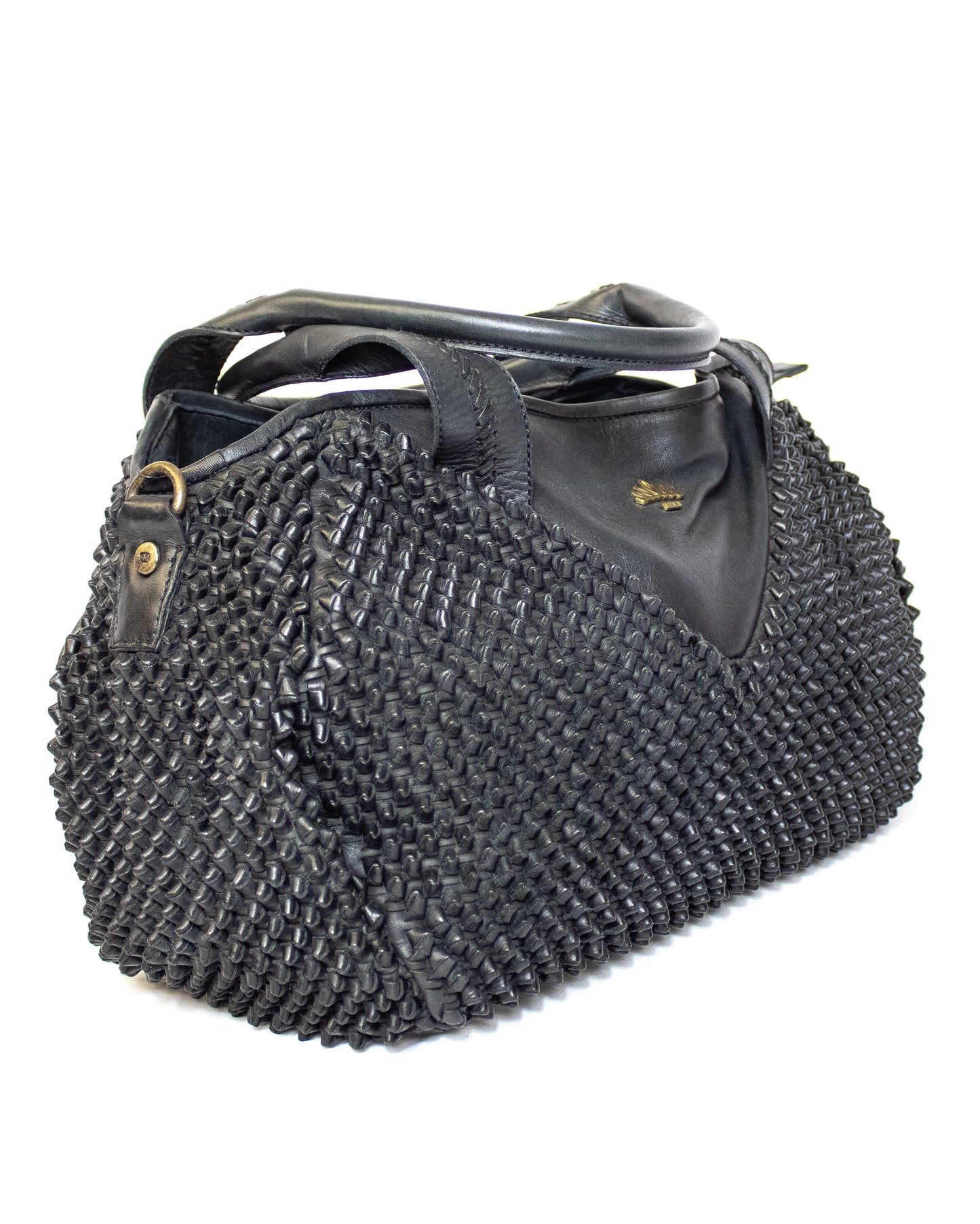 Interwoven Leather Shoulder Bag - (Mod. 6733)