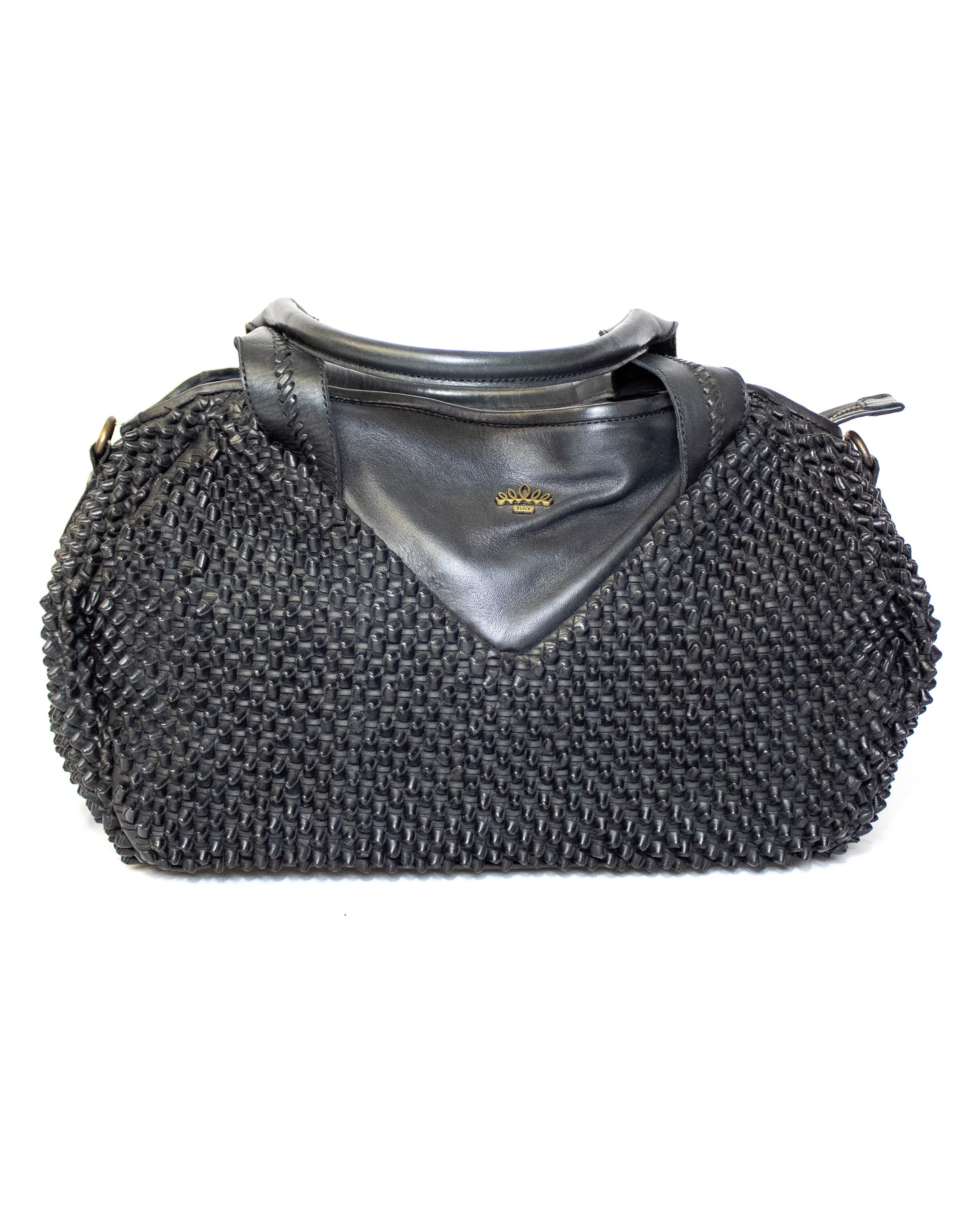 Interwoven Leather Shoulder Bag - (Mod. 6733)