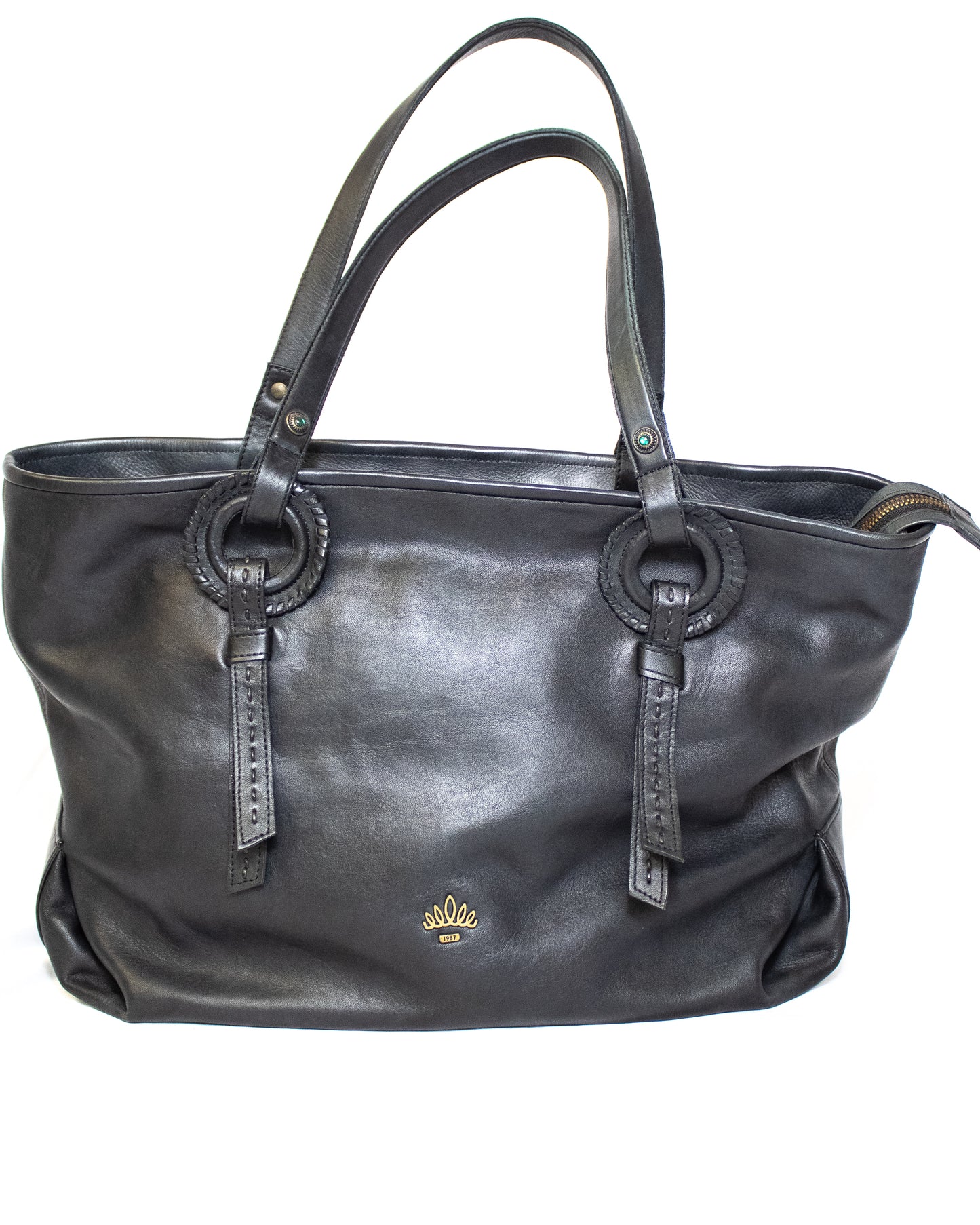 Stylish hand tanned bag - (Mod. 6752)