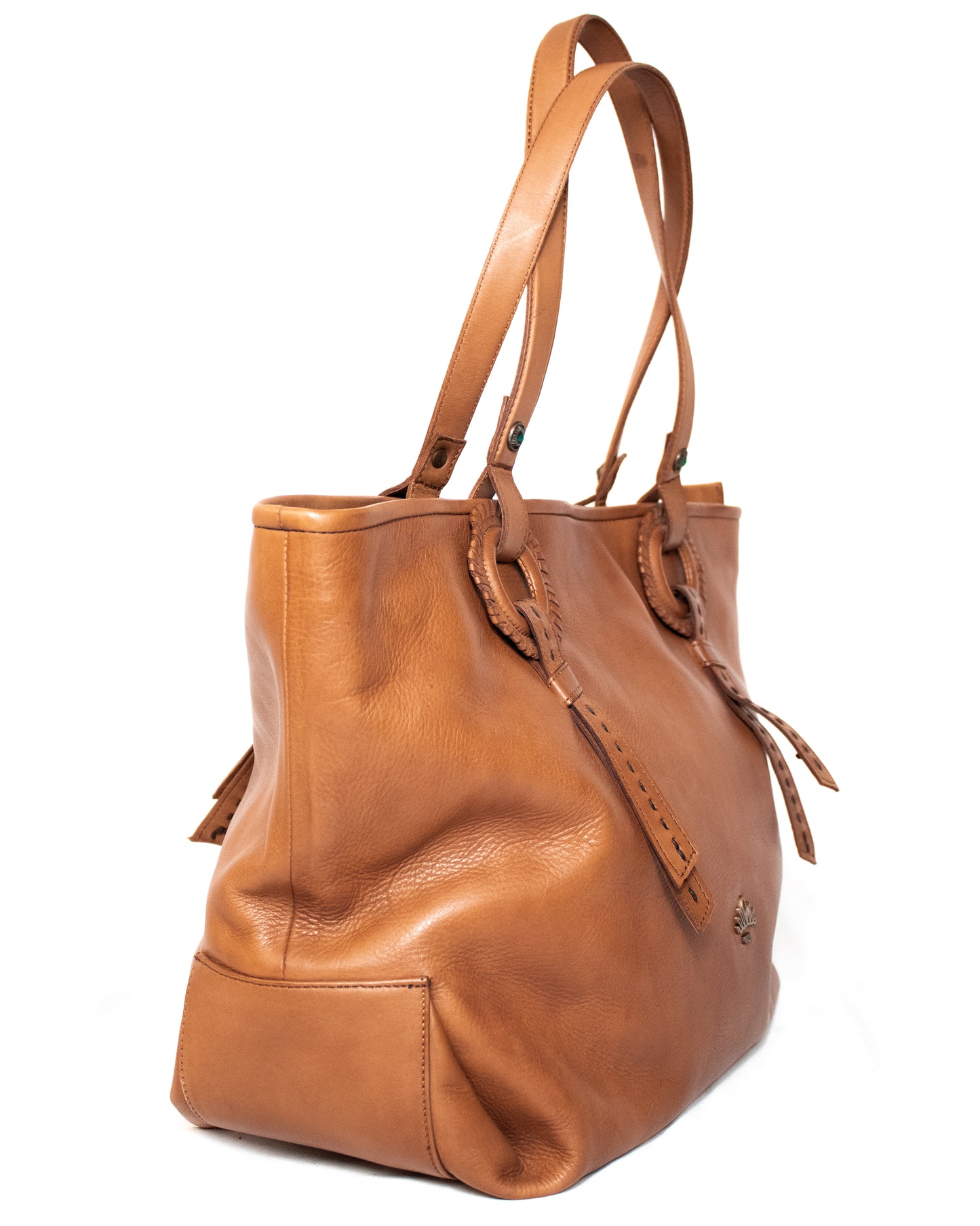 Stylish hand tanned bag - (Mod. 6752)