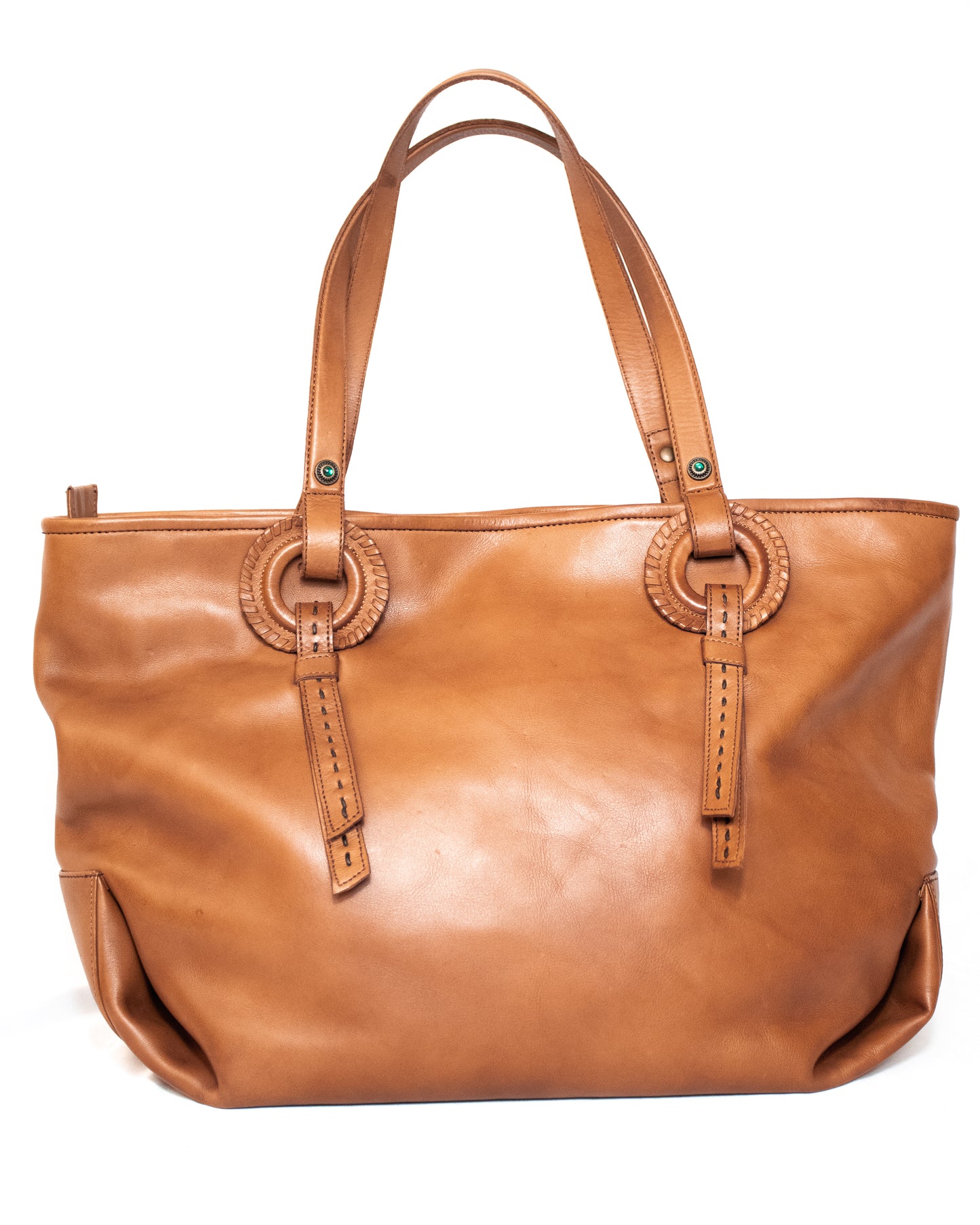 Stylish hand tanned bag - (Mod. 6752)