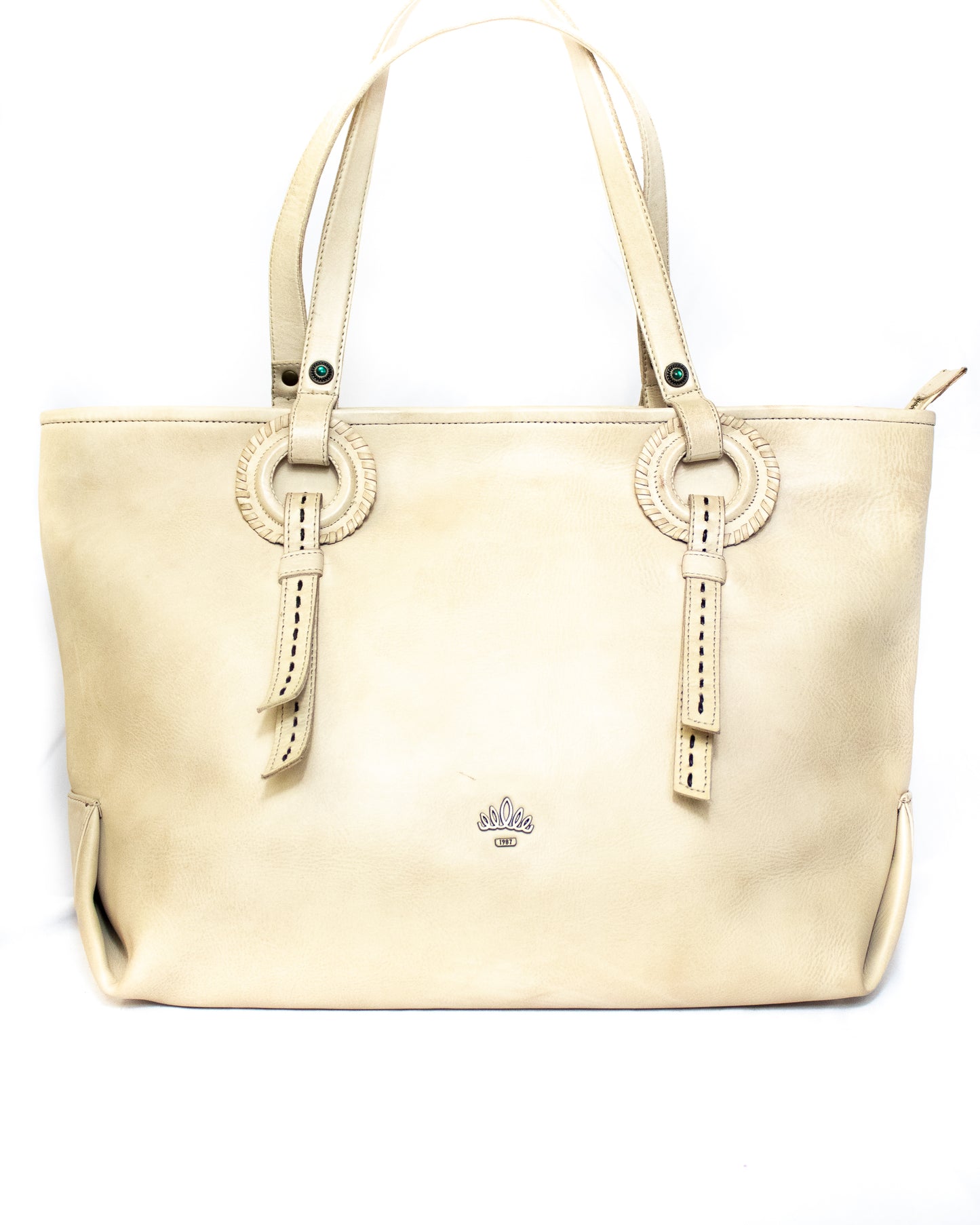 Stylish hand tanned bag - (Mod. 6752)