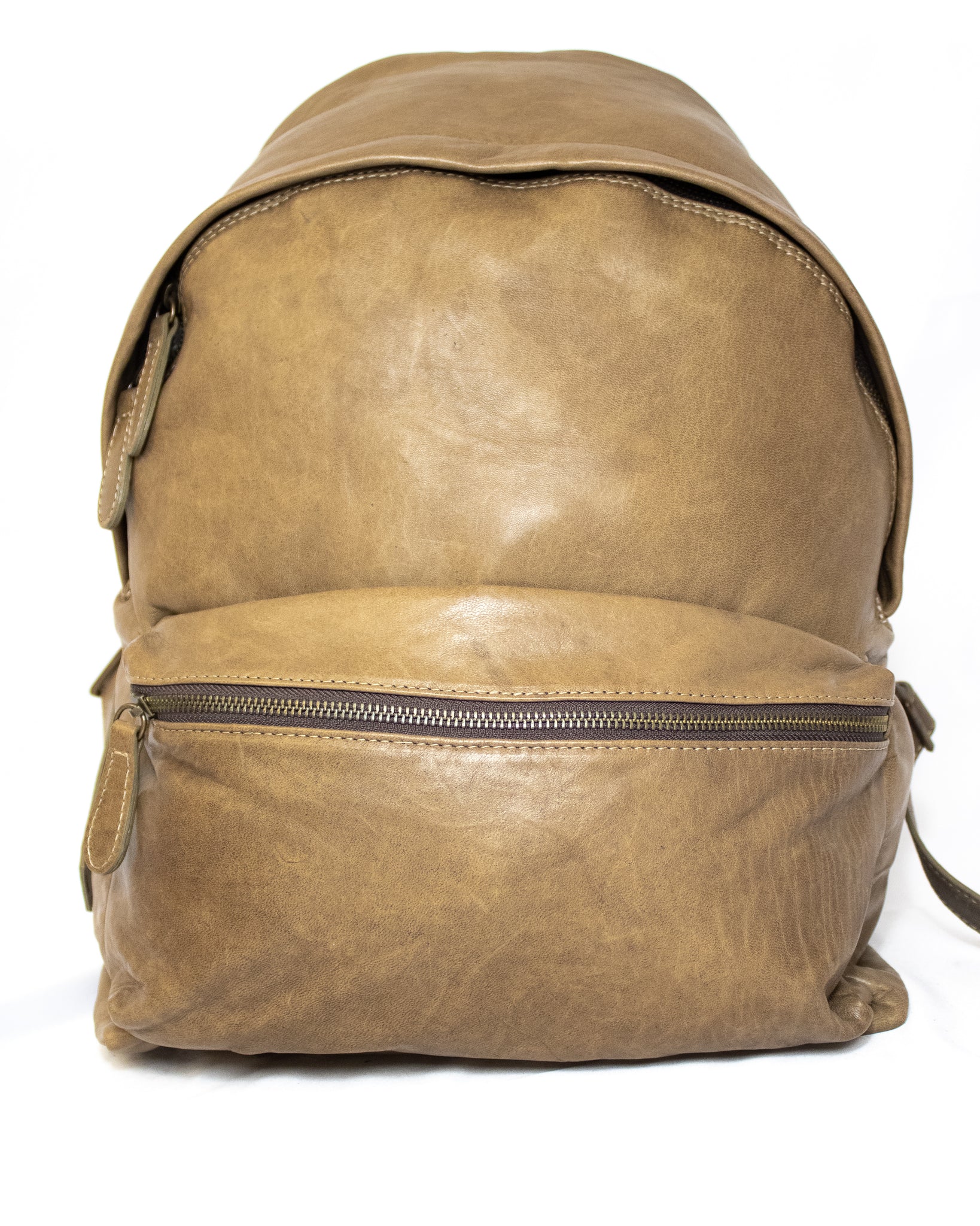 embossed-monogram leather backpack, Extension-fmedShops