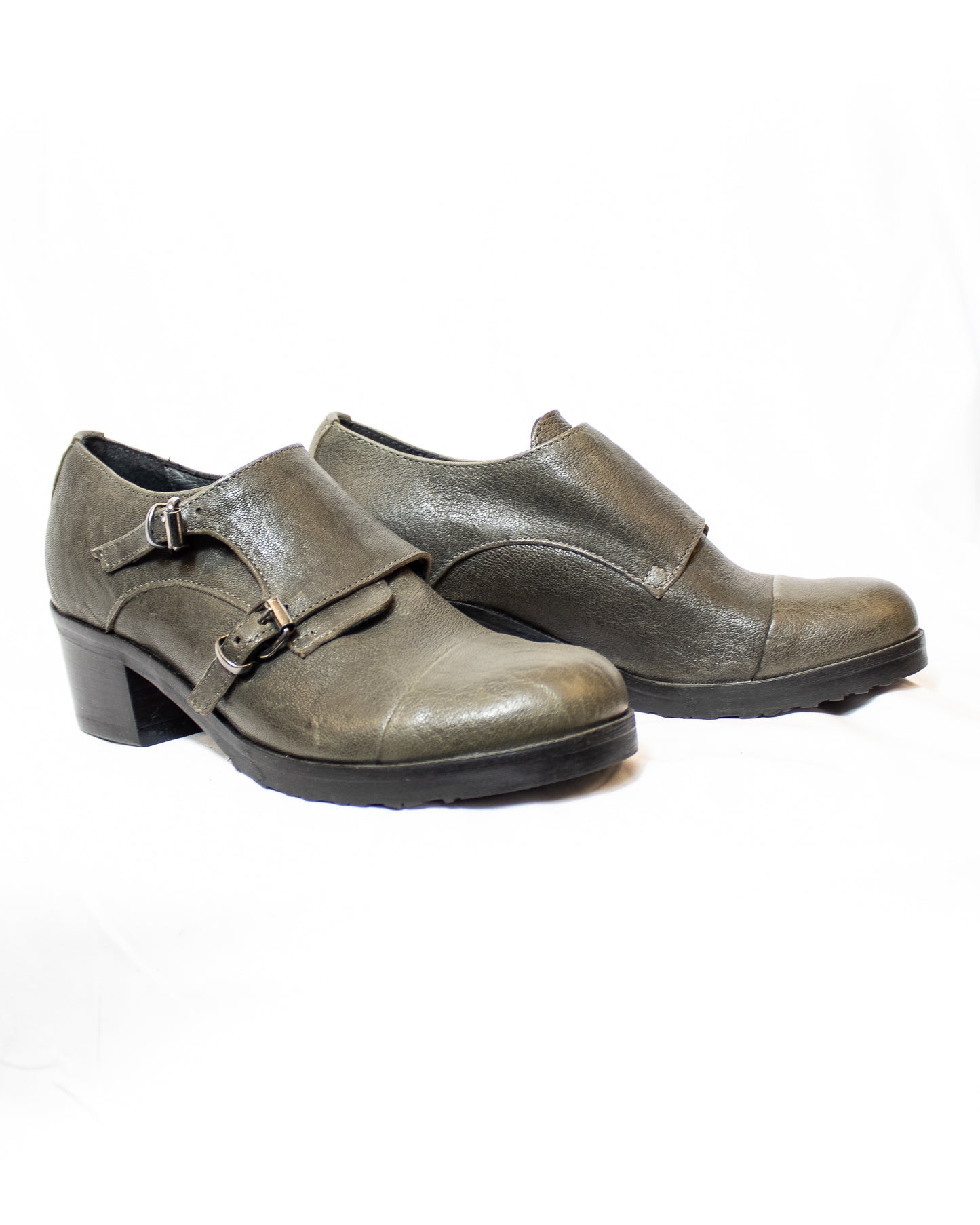 Double Monk Women Leather Shoes - (Art. 7082)