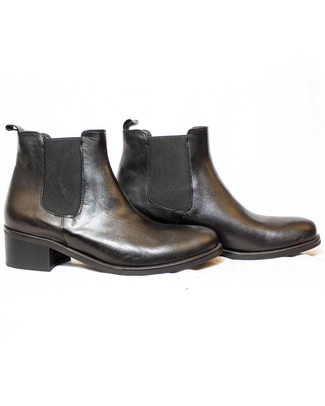 ''ALL BLACK'' Chelsea Leather Boots  - (Art. 1100)