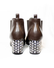 Load image into Gallery viewer, Classy Swarovski Ankle Leather Boots - (Art. 6705)
