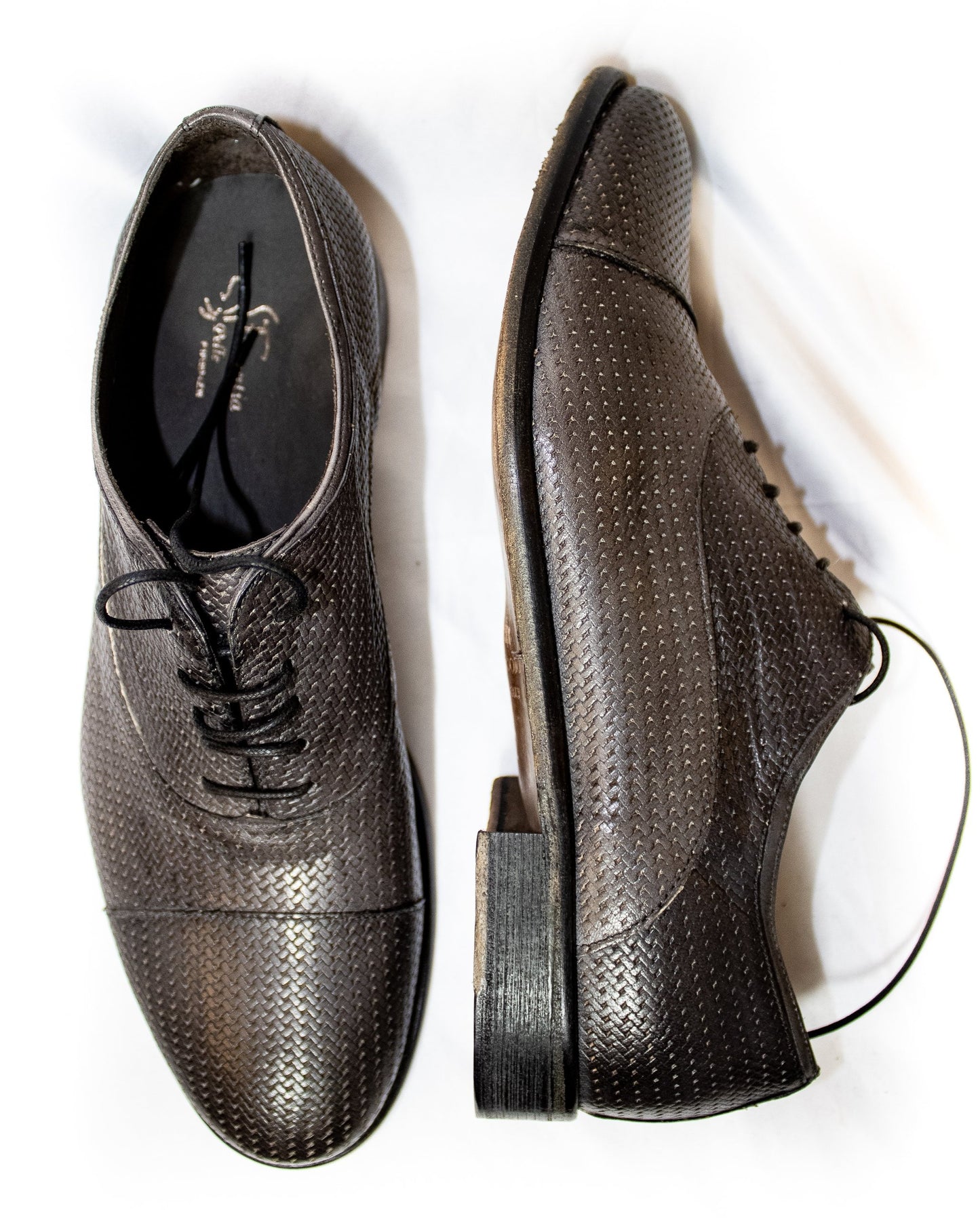 Oxford Perforated Leather Shoes - (Mod. 7168)