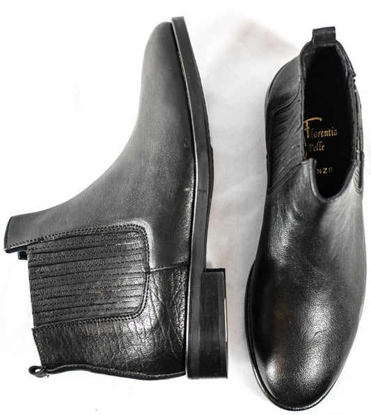 Chelsea Round Toe Leather Boots - (Art. 7068)