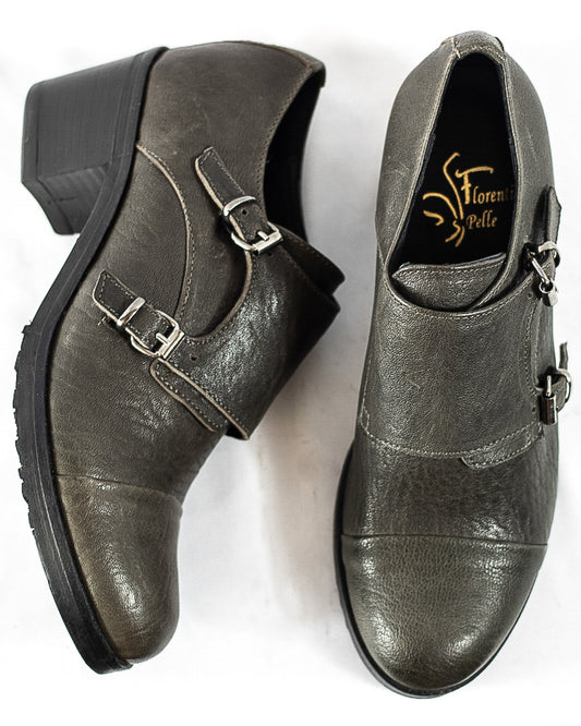 Double Monk Women Leather Shoes - (Art. 7082)