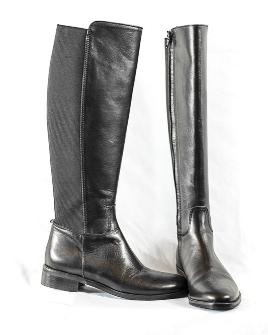 Slip On Elastic Leather Boots - (Art. 7123)