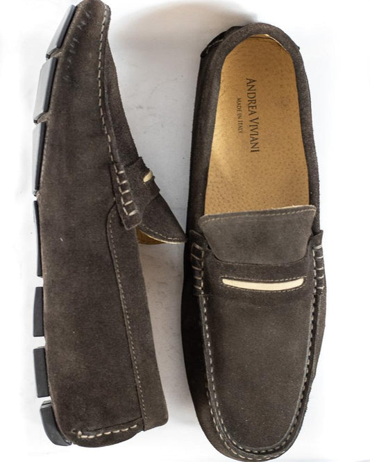 ''Slipper'' Loafers in Suede - (Mod. 7141)