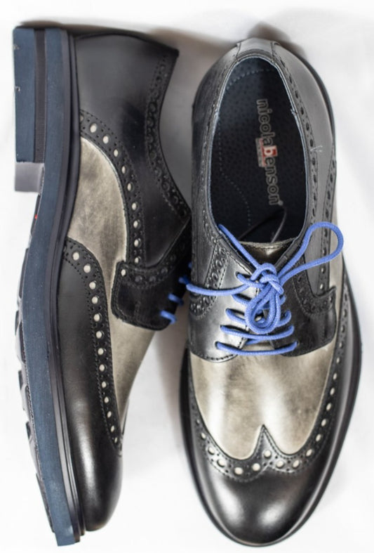 Two-Tone Derby Style Shoes - (Mod. 7199_A)