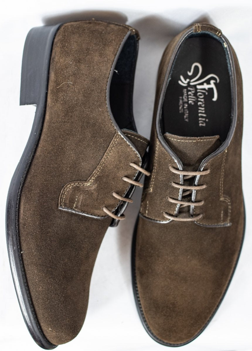 Classic Suede Derby Style Shoes - (Mod. 7223)