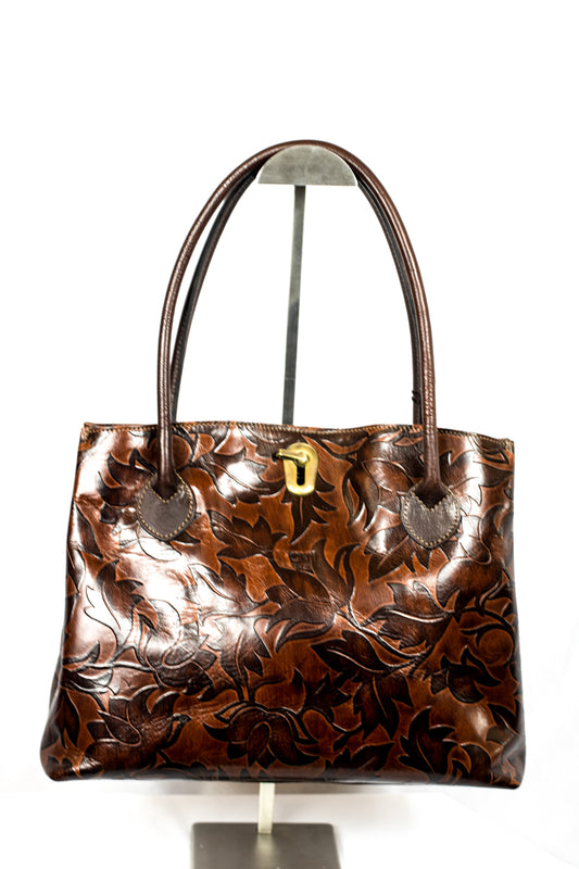 Flower Embossed Handbag (Small Version) - (Mod. 7286)