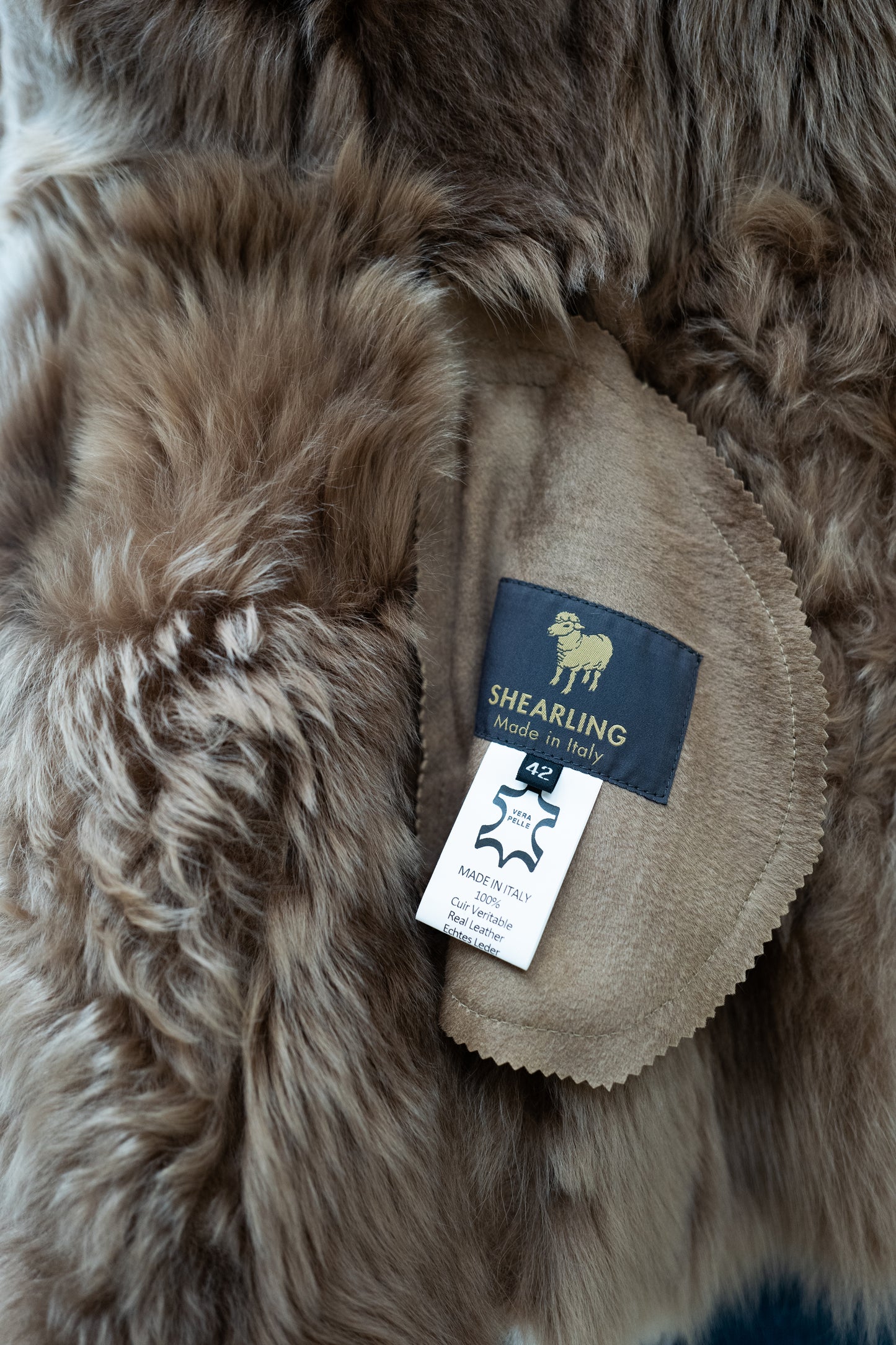 Women's Original Shearling Sheepskin Coat Suede - "Noemi"